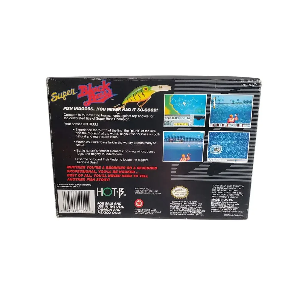 SNES - Super Black Bass - Includes Box and Manual